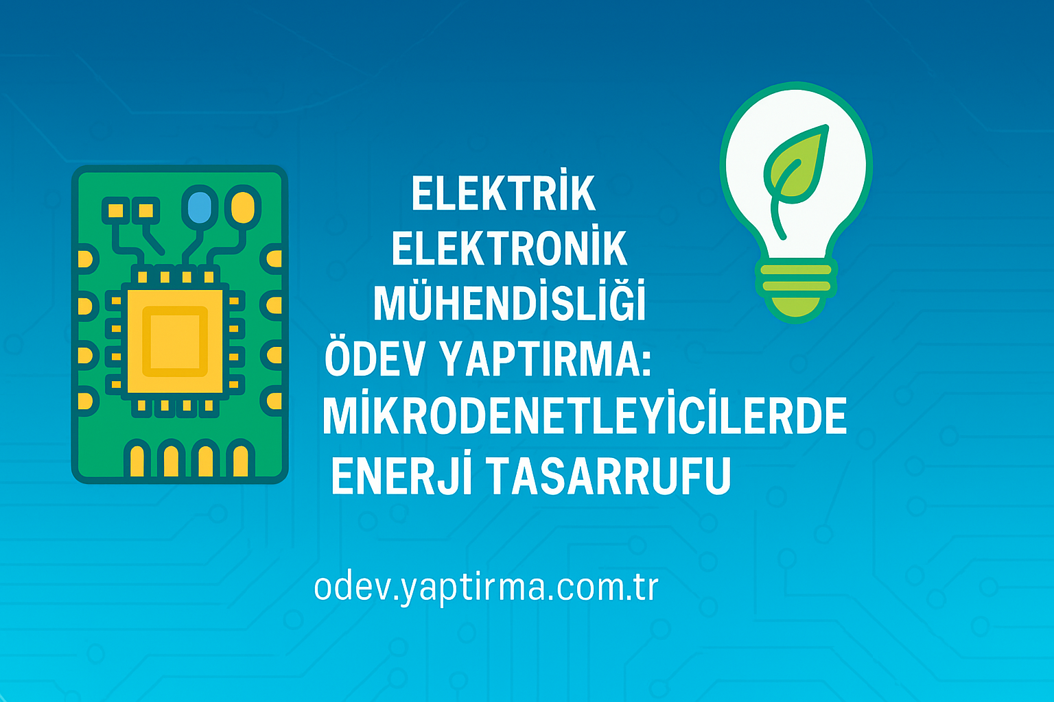 Read more about the article Elektrik Elektronik Mühendisliği Ödev Yaptırma: Mikrodenetleyicilerde Enerji Tasarrufu