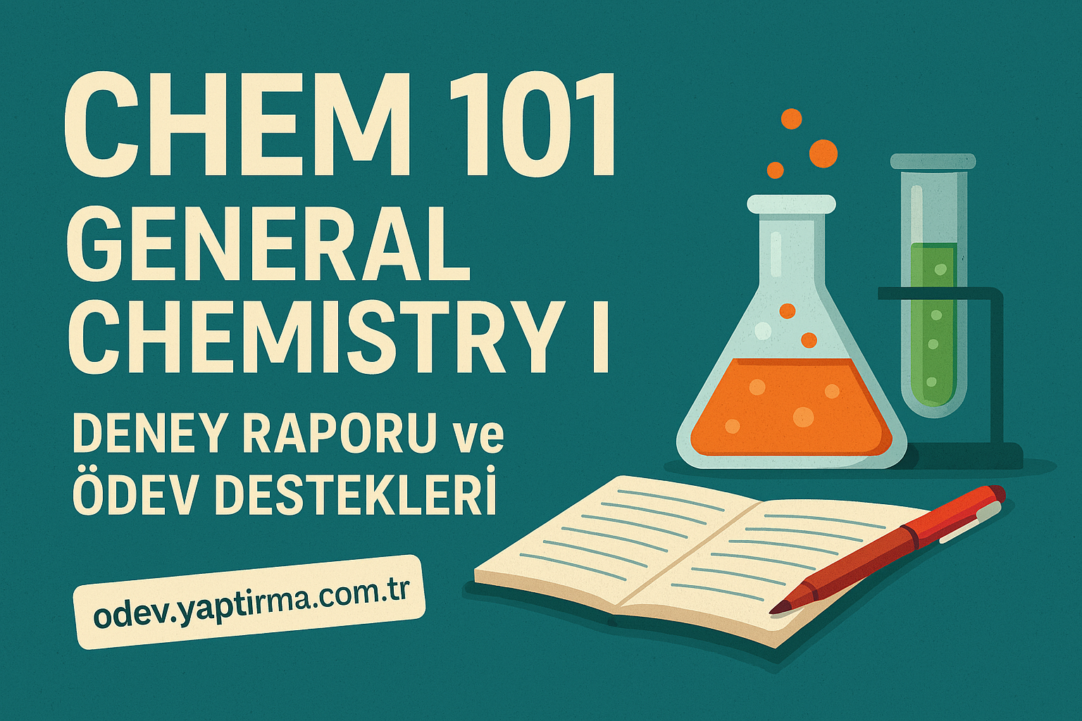 Read more about the article CHEM 101 General Chemistry I: Deney Raporu ve Ödev Destekleri