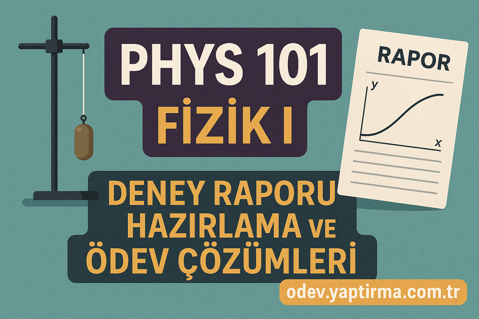 Read more about the article PHYS 101 Fizik I: Deney Raporu Hazırlama ve Ödev Çözümleri