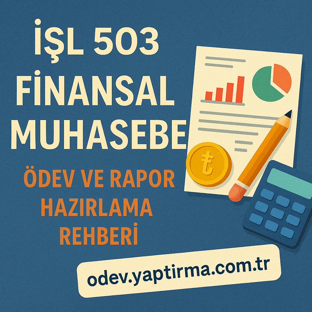 Read more about the article İŞL 503 Finansal Muhasebe: Ödev ve Rapor Hazırlama Rehberi