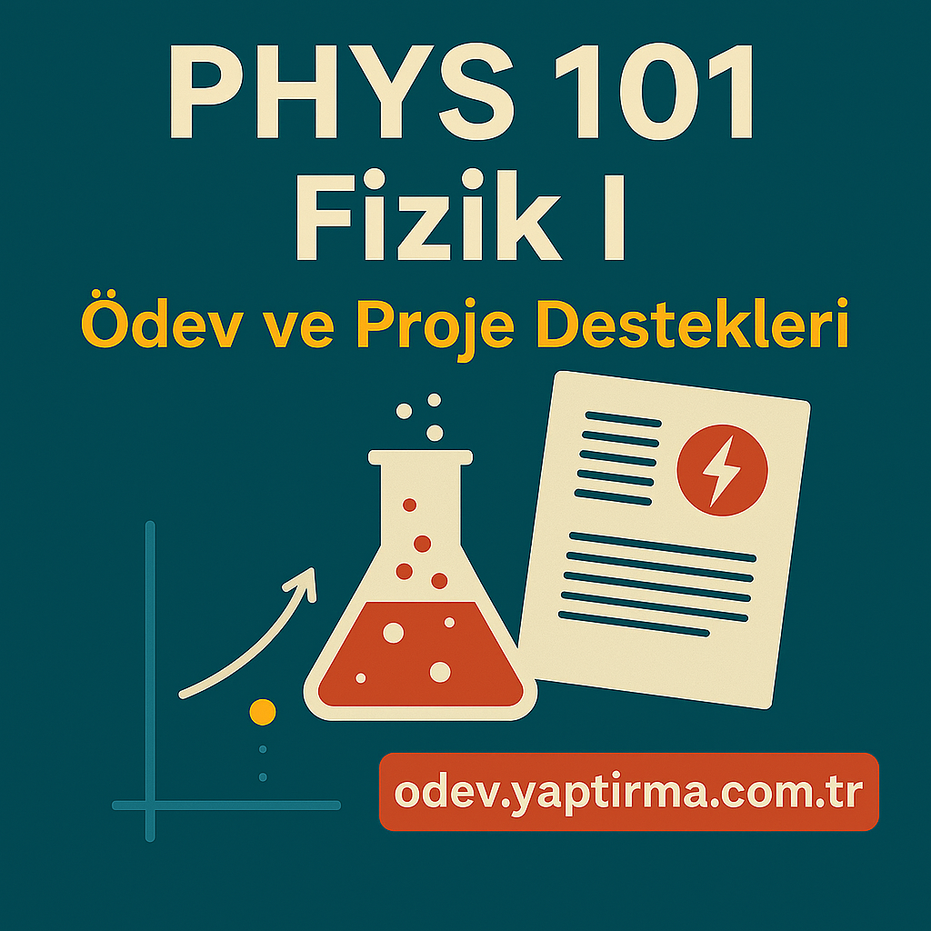 Read more about the article PHYS 101 Fizik I: Ödev ve Proje Destekleri