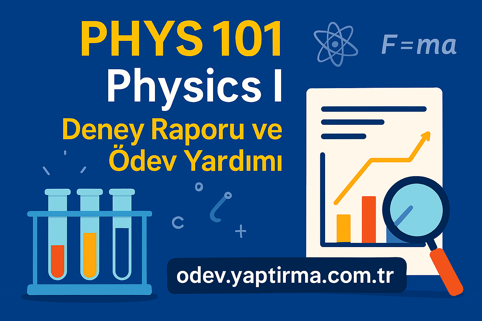 Read more about the article PHYS 101 Physics I: Deney Raporu ve Ödev Yardımı