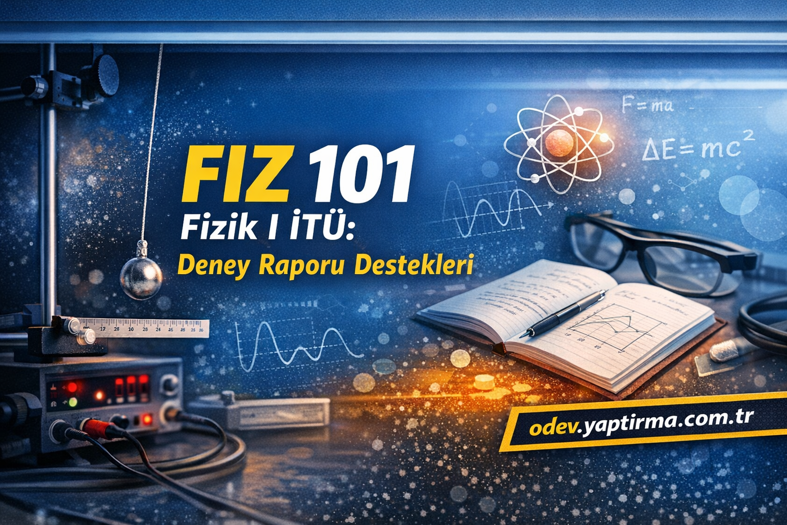 Read more about the article FIZ 101 Fizik I İTÜ: Deney Raporu Destekleri