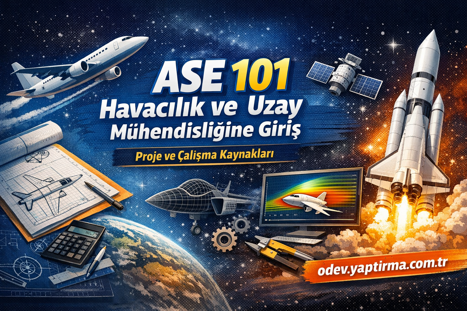 Read more about the article ASE 101 Havacılık ve Uzay Mühendisliğine Giriş: Proje ve Çalışma Kaynakları