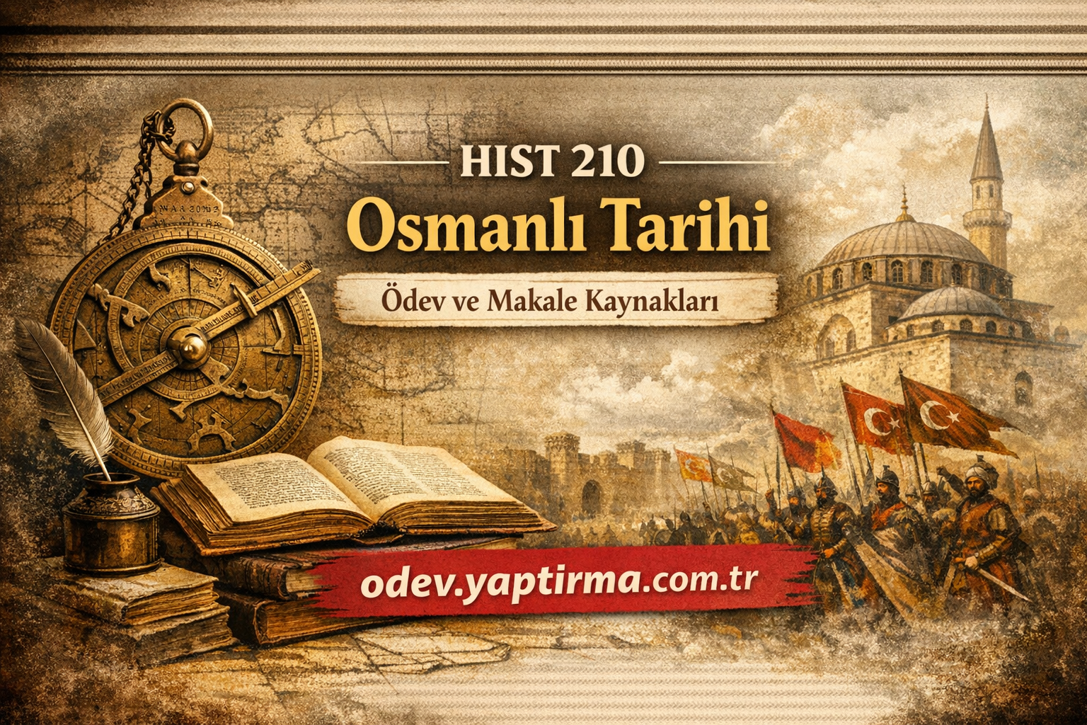 Read more about the article HIST 210 Osmanlı Tarihi: Ödev ve Makale Kaynakları