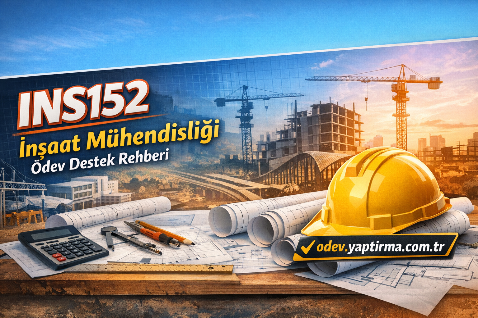 Read more about the article INS152 İnşaat Mühendisliği: Ödev Destek Rehberi