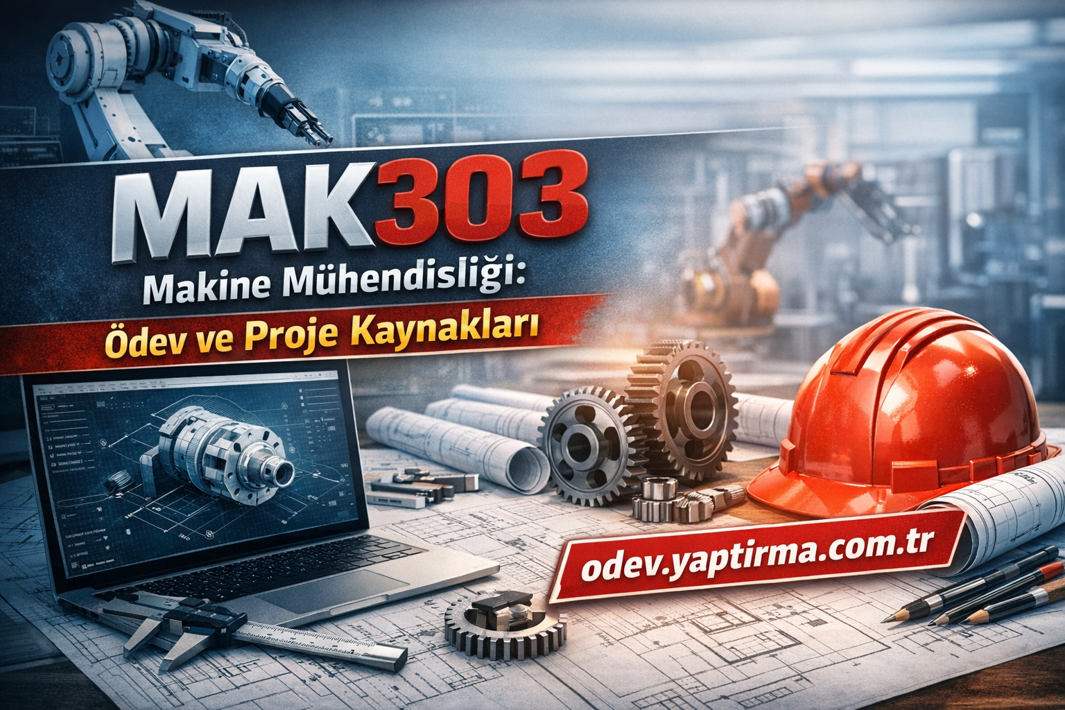 Read more about the article MAK303 Makine Mühendisliği: Ödev ve Proje Kaynakları