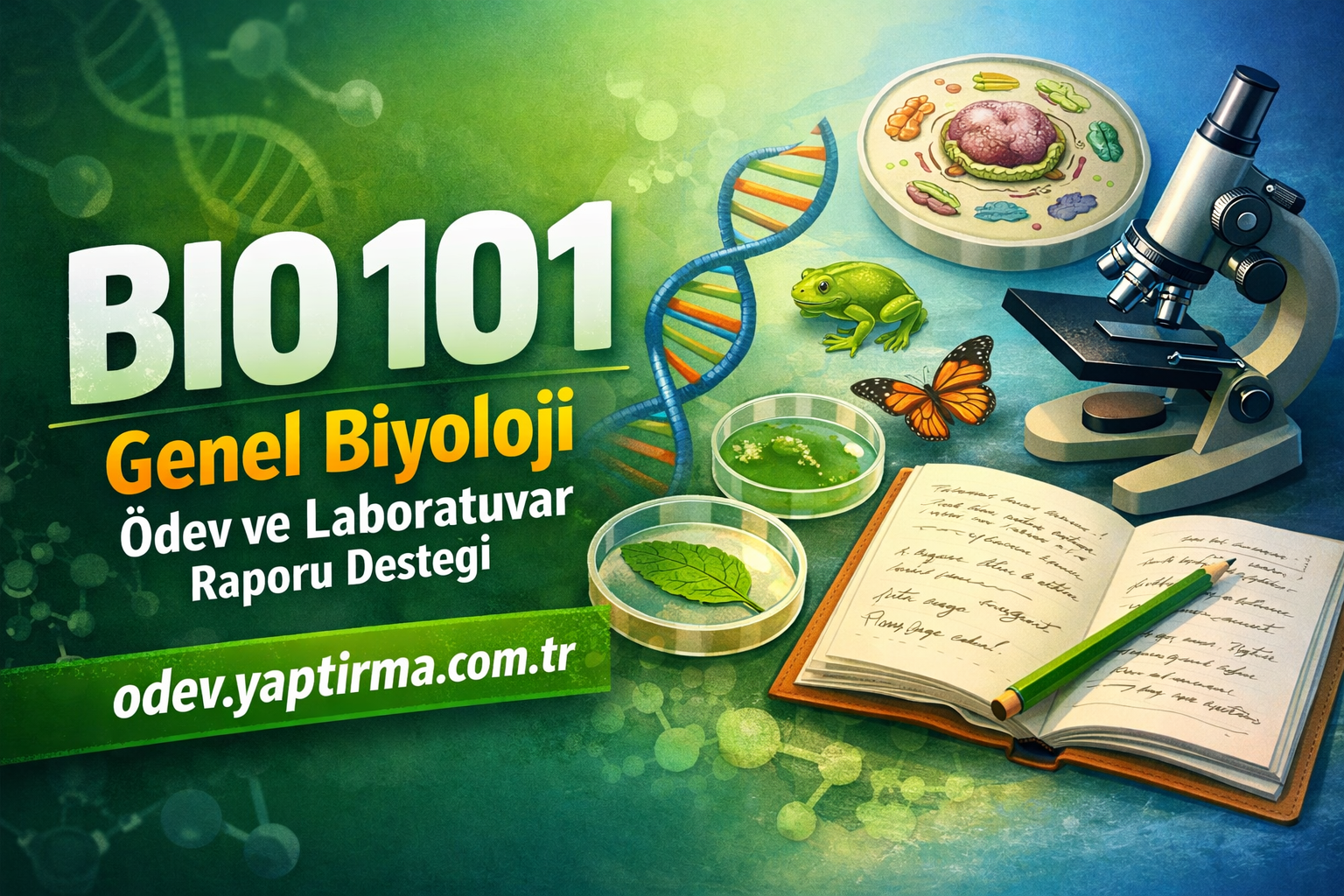 Read more about the article BIO 101 Genel Biyoloji: Ödev ve Laboratuvar Raporu Desteği