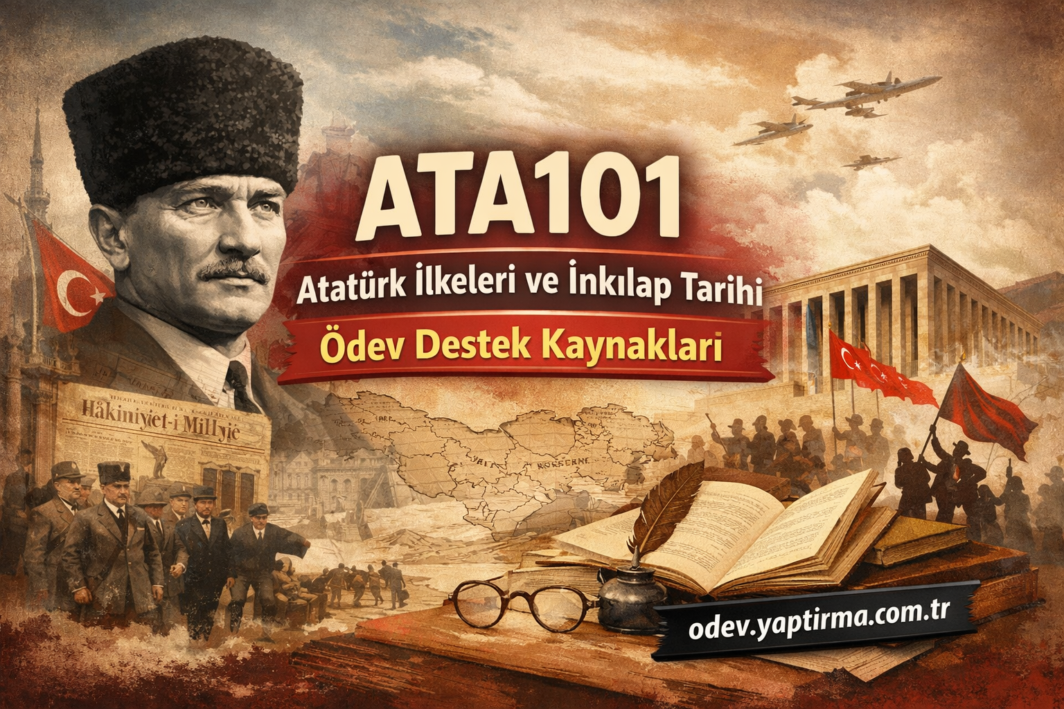 Read more about the article ATA101 Atatürk İlkeleri ve İnkılap Tarihi: Ödev Destek Kaynakları