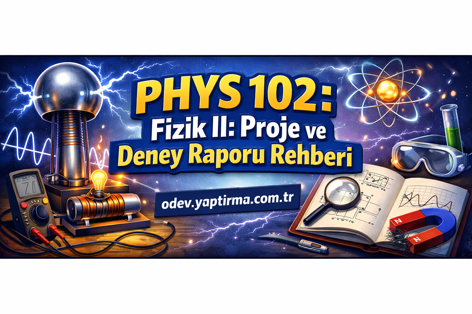 Read more about the article PHYS 102 Fizik II: Proje ve Deney Raporu Rehberi